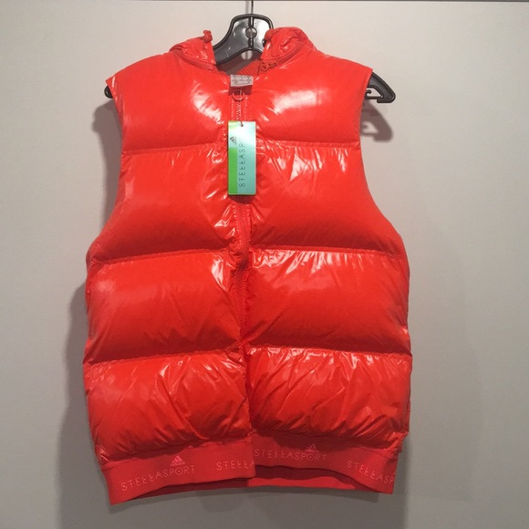 ADIDAS Women’s Stella Sport RED Puffy Vest - Picture 3 of 10